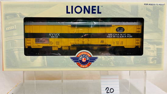 Lionel 19572 NYC 6672 Reefer Archive Collection w/ OB: Lionel 19572 NYC 6672 Reefer Archive Collection w/ OB, C10