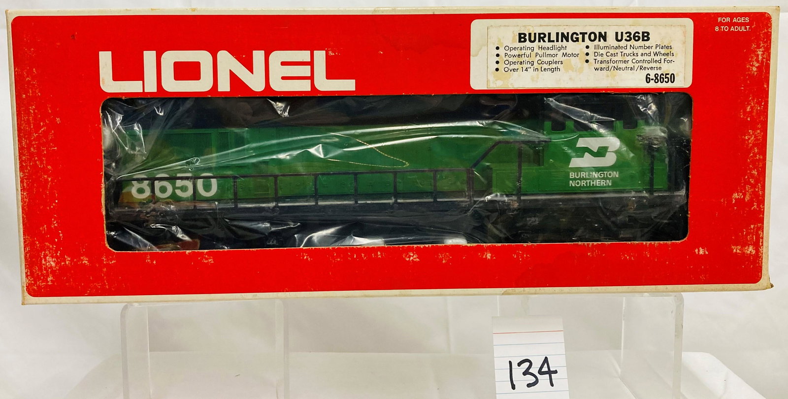 Lionel 8650 Burlington U36B Powered Diesel Locomotive w/ OB (1 of 2)