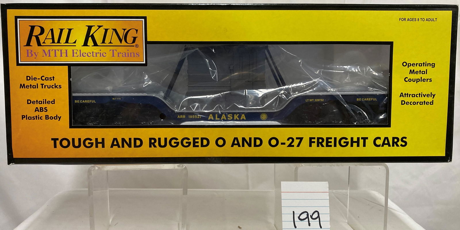 MTH 30-76204 Alaska Depressed Center Flatcar w/ Transformer Load & OB (1 of 2)