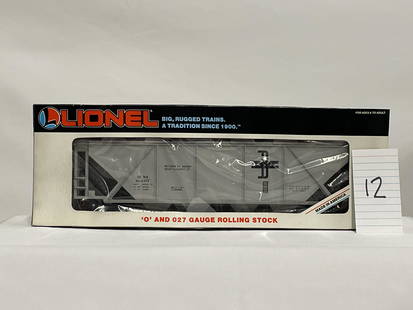 Lionel 164076 B&M Four-Bay Covered Hopper w/ OB: Lionel 164076 B&M Four-Bay Covered Hopper w/ OB, C9