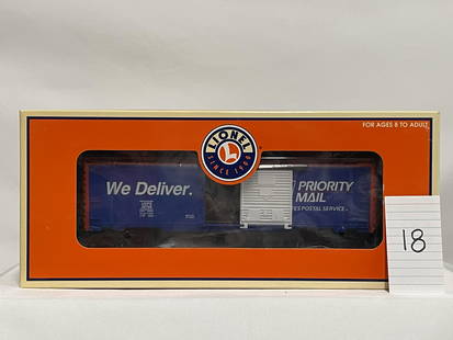 Lionel 26766 Priority Mail Operating Boxcar w/ OB: Lionel 26766 Priority Mail Operating Boxcar w/ OB, C10