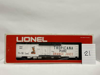 Lionel 9861 Tropicana Billboard Reefer w/ OB: Lionel 9861 Tropicana Billboard Reefer w/ OB, C9