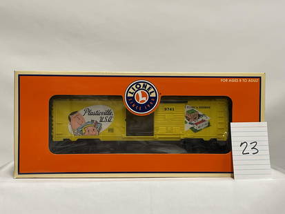 Lionel 52262 Plasticville USA Boxcar w/ OB: Lionel 52262 Plasticville USA Boxcar w/ OB, C10