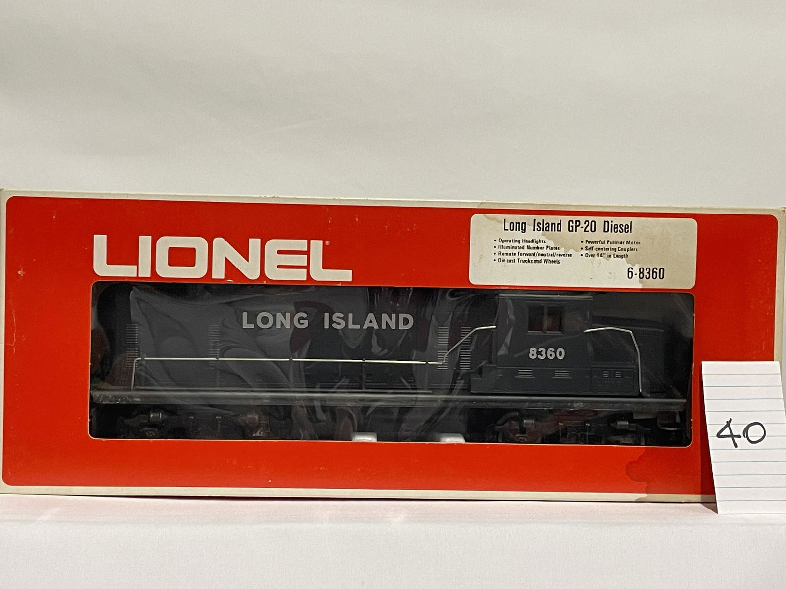 Lionel 8360 Long Island Gp 20 Diesel Locomotive W/ Ob