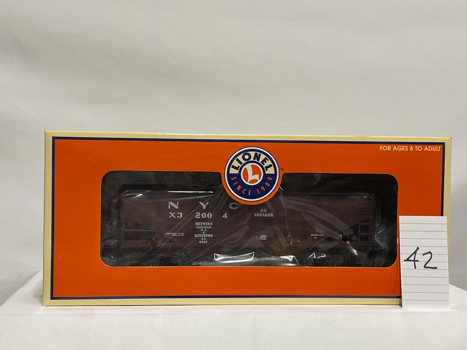 Lionel 16464 New York Central Ice Breaker Tunnel Car w/ OB (1 of 2)