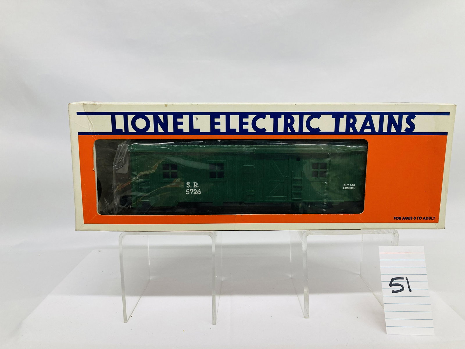 Lionel 5726 Southern Bunk Car w/ OB: Lionel 5726 Southern Bunk Car w/ OB, C10