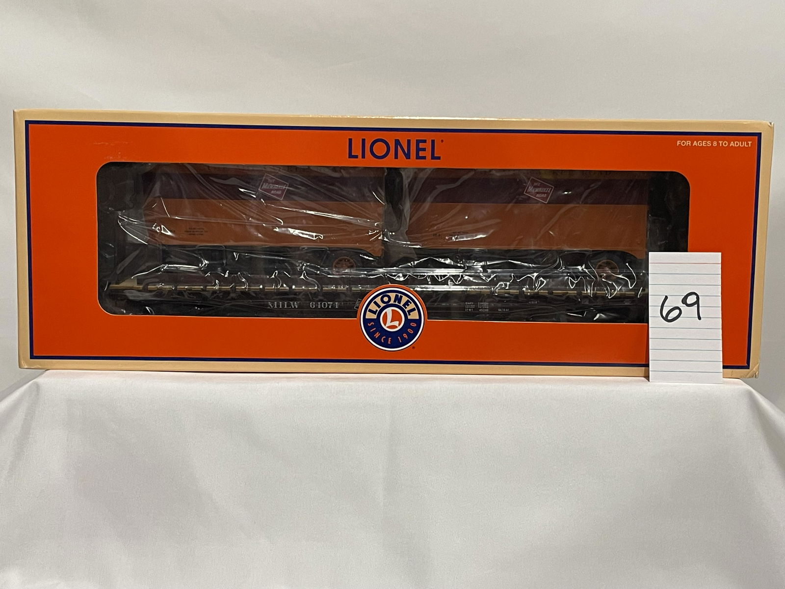 Lionel 27564 Milwaukee Rd PS-4 Piggyback Flat Car w/ OB (1 of 2)