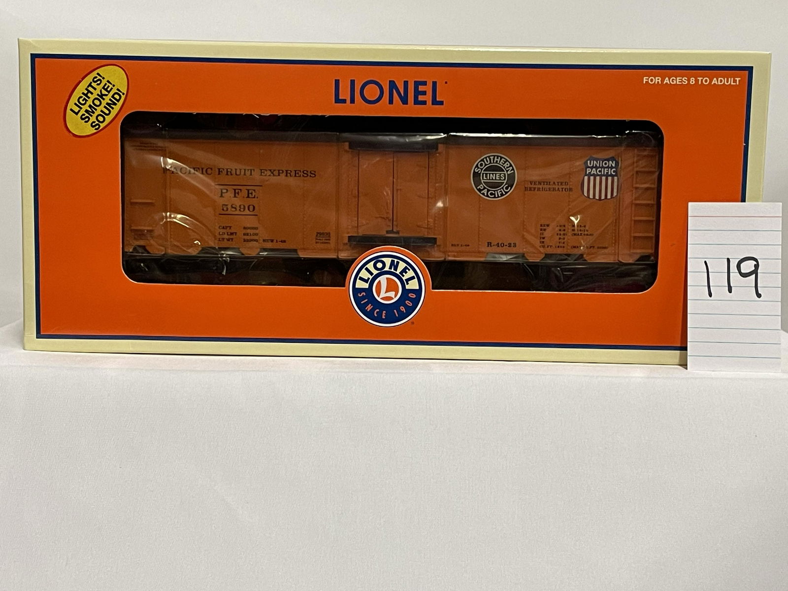 Lionel 29830 Pacific Fruit Express Hot Box Reefer w/ OB (1 of 2)