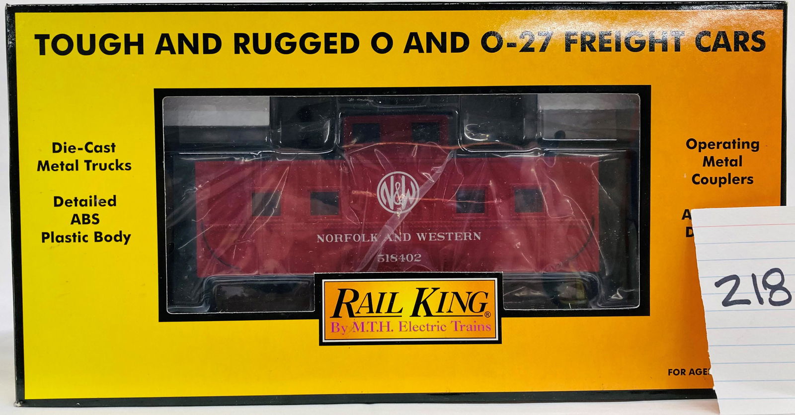 MTH 30-77116 Norfolk & Western Steel Caboose w/ OB (1 of 2)