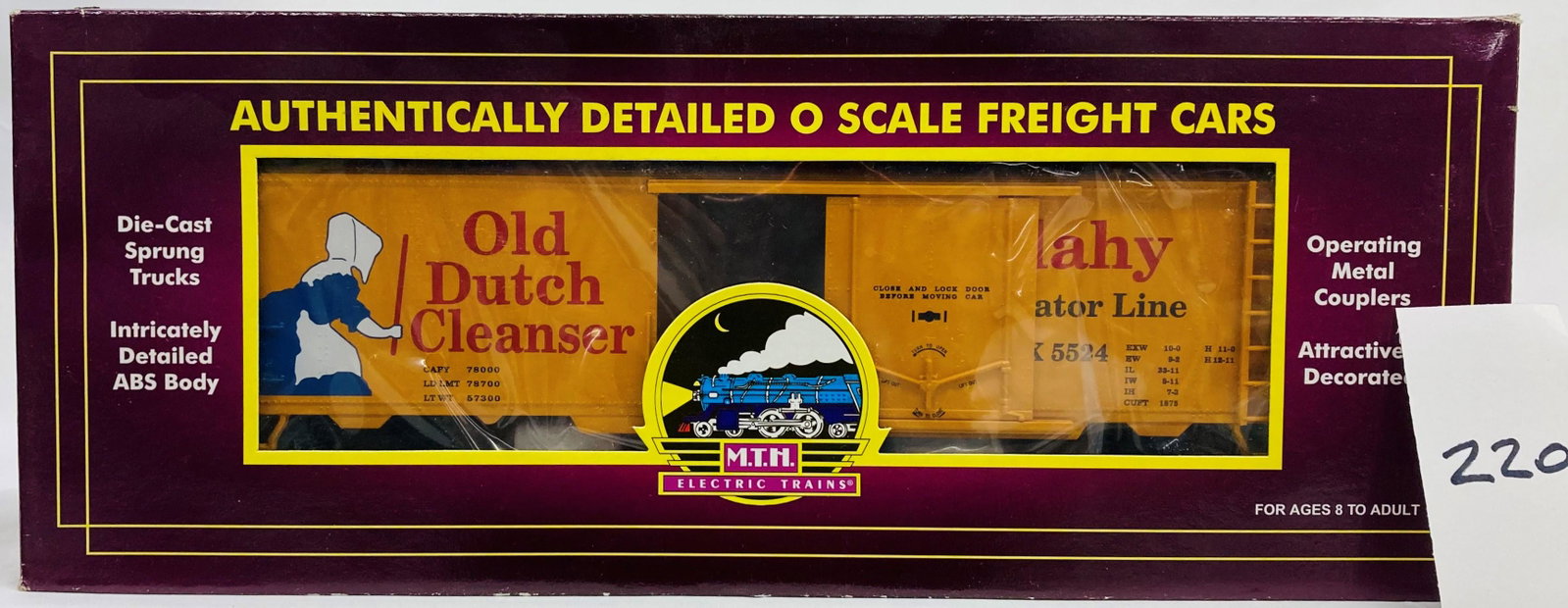 MTH 20-94035 Old Dutch Cleanser 40' Reefer Car w/ OB: MTH 20-94035 Old Dutch Cleanser 40' Reefer Car w/ OB, C10
