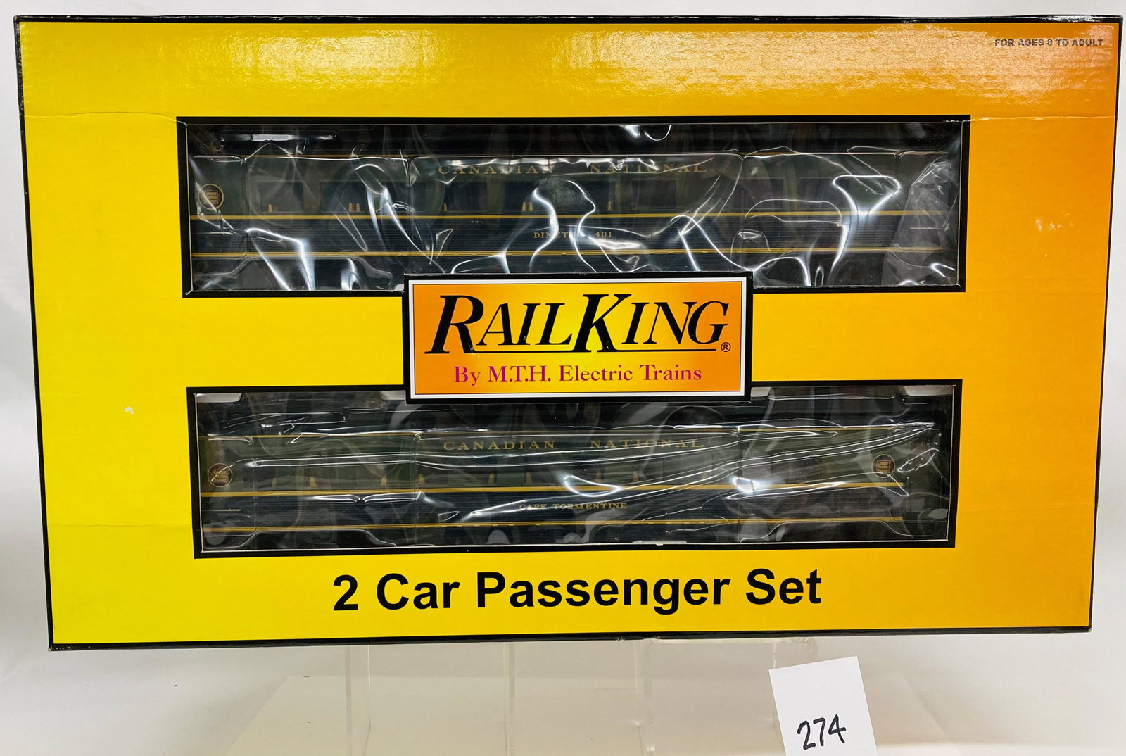 MTH 30-6787 Canadian National 2 Car 60' Streamlined Sleeper/Diner Passenger Set w/ OB (1 of 5)