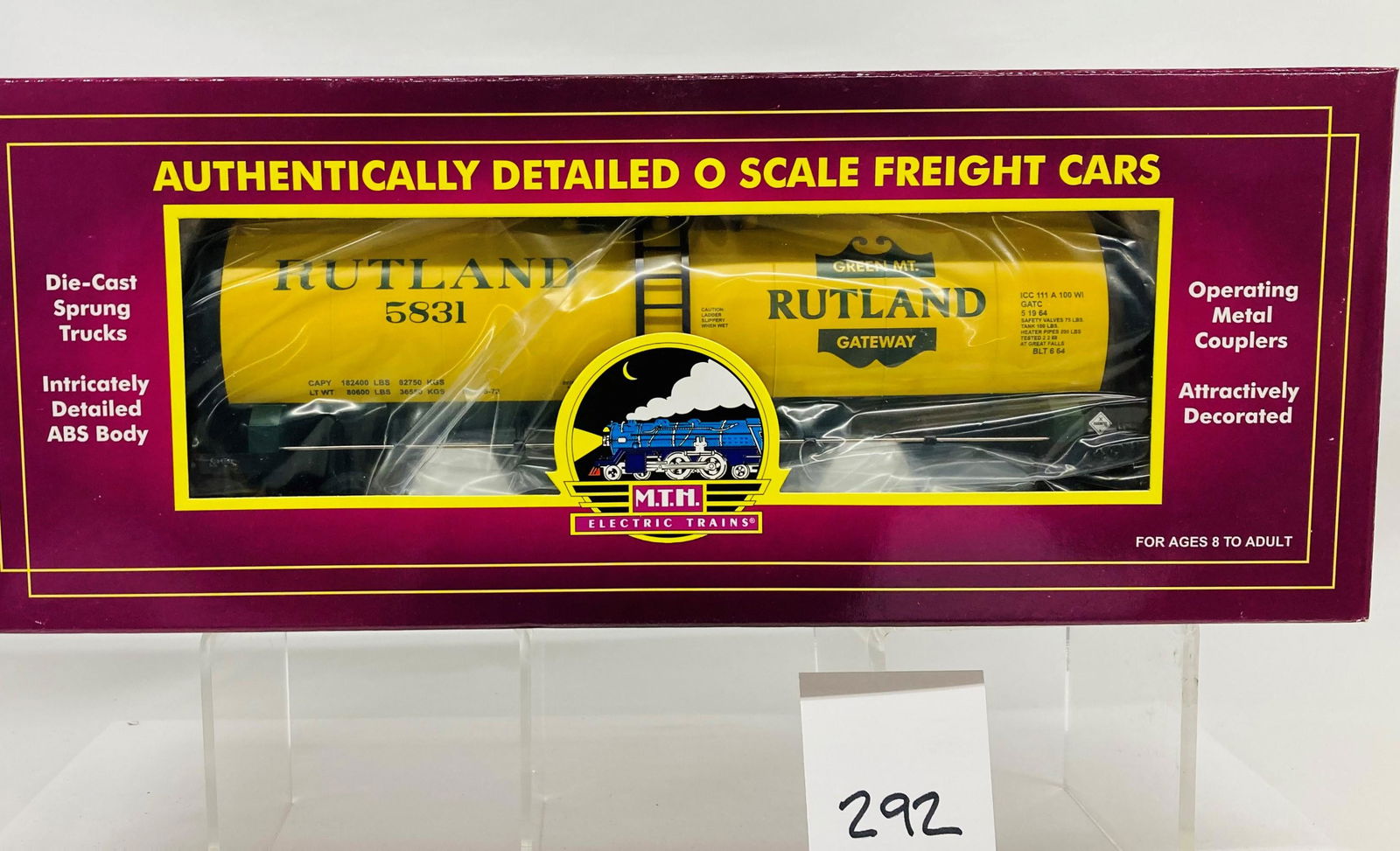 MTH 20-96086 Rutland Tank Car w/ OB (1 of 2)