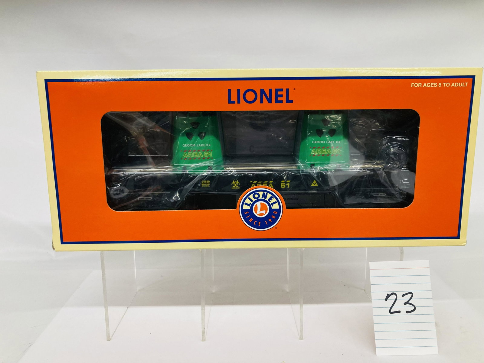 Lionel 36829 Alien Radioactive Waste Car w/ OB: Lionel 36829 Alien Radioactive Waste Car w/ OB, C10