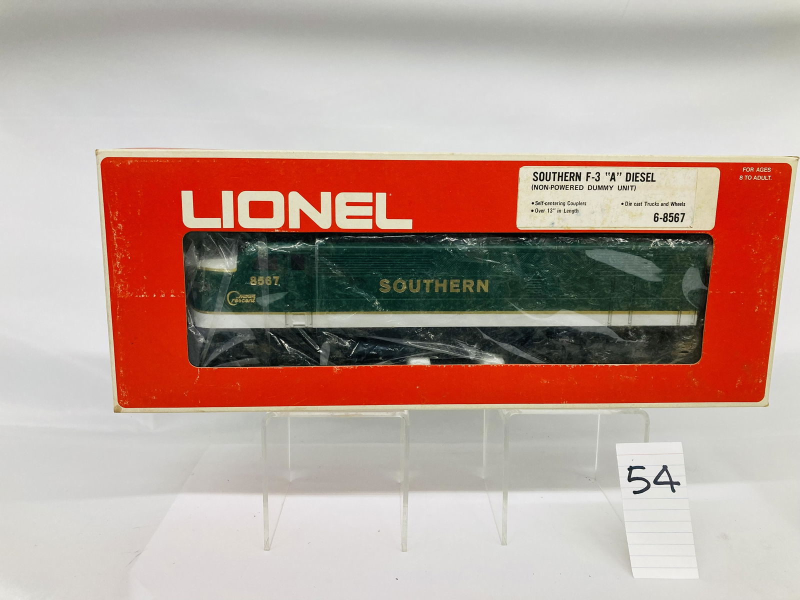 Lionel 8567 Souther F3 Dummy "A" Unit Diesel Locomotive w/ OB (1 of 2)