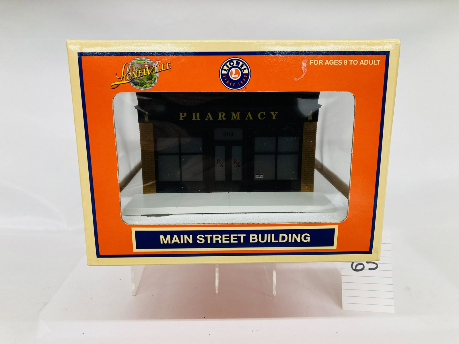 Lionel 34128 Pharmacy Mian Street Building Accessory w/ OB: Lionel 34128 Pharmacy Mian Street Building Accessory w/ OB, C10
