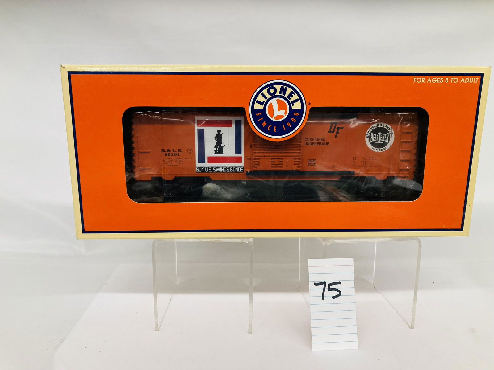 Lionel 39220 Bessemer & Lake Erie 6565 Boxcar w/ OB (1 of 2)