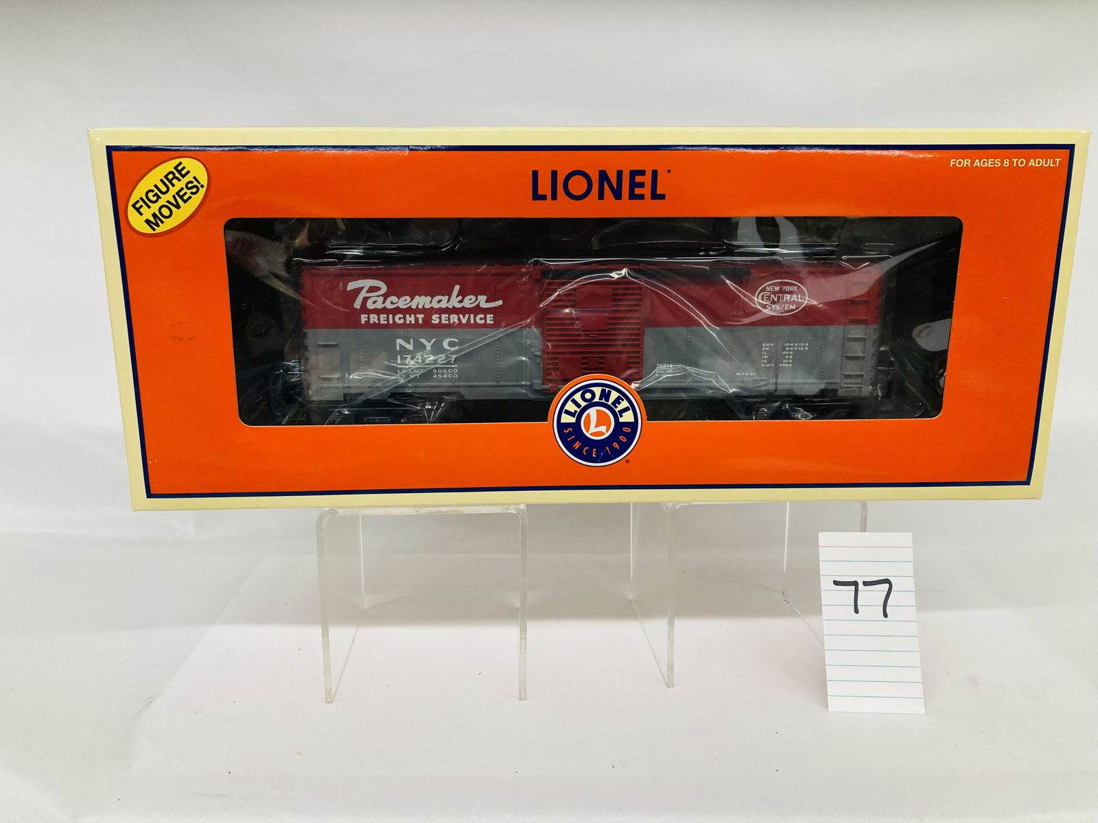 Lionel 26814 NYC WalKing Brakeman Car w/ OB (1 of 2)