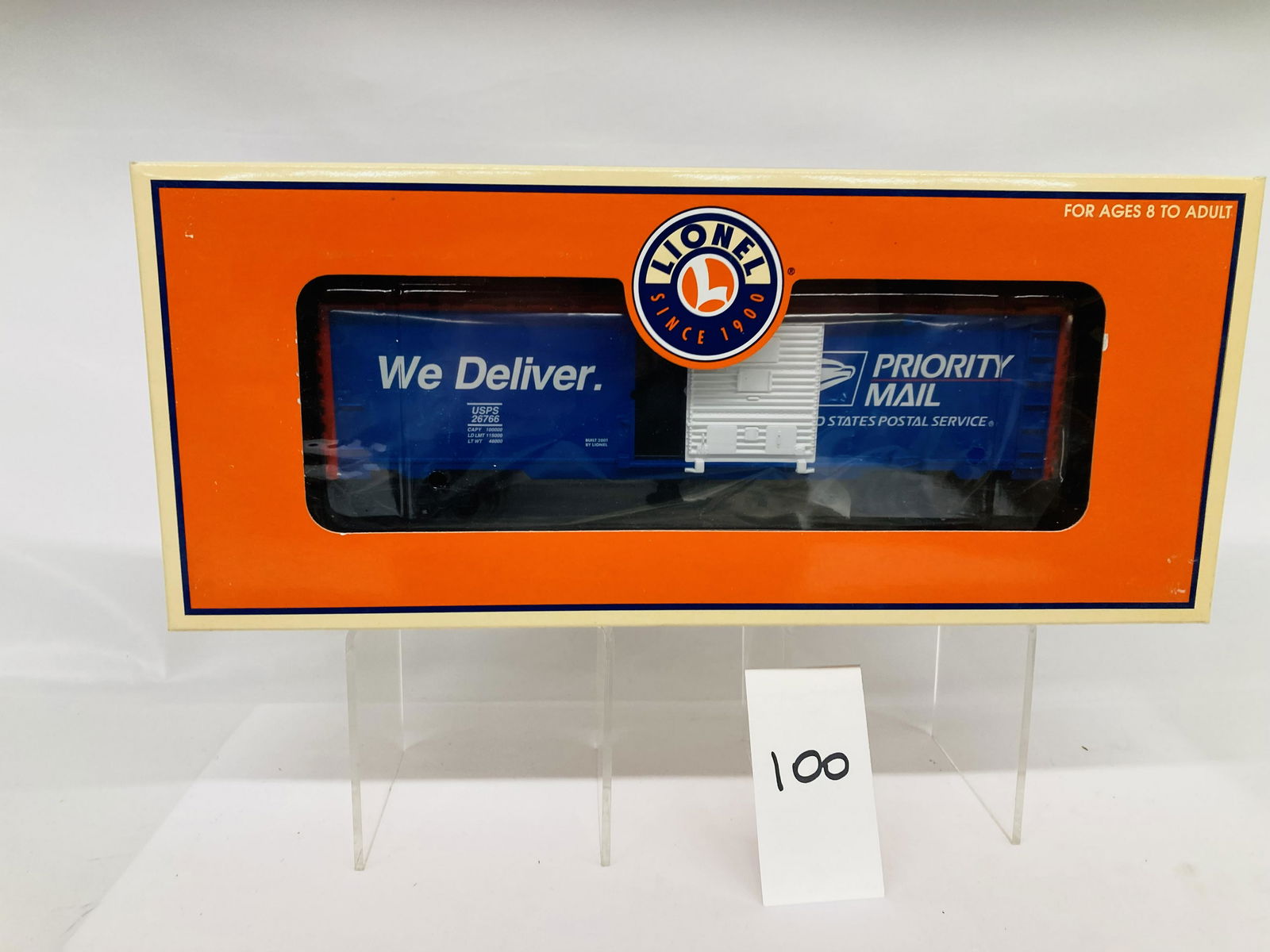 Lionel 28788 Priority Mail Operating Box Car w/ OB (1 of 2)
