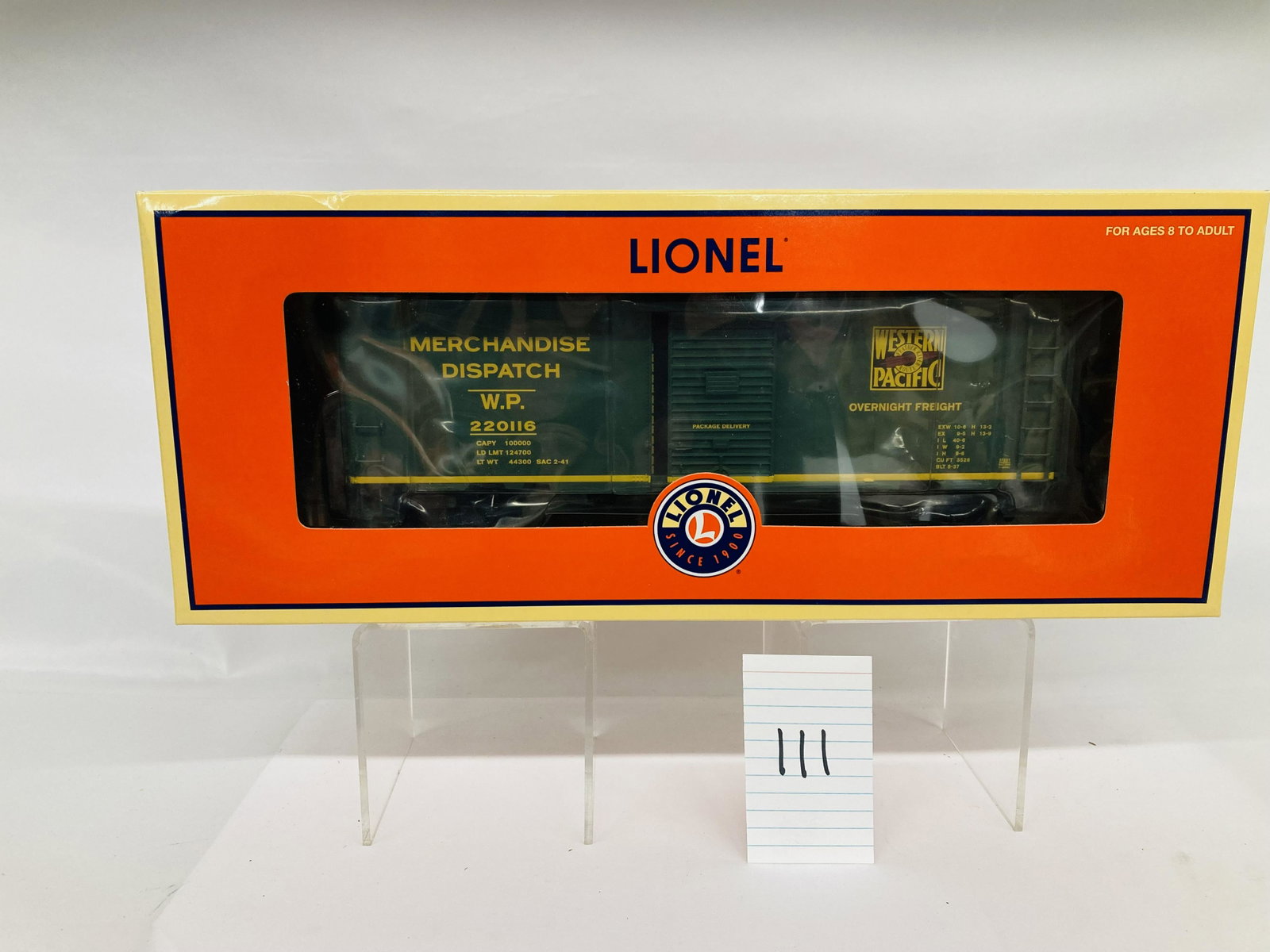 Lionel 27251 Western Pacific Express Boxcar w/ OB: Lionel 27251 Western Pacific Express Boxcar w/ OB, C10