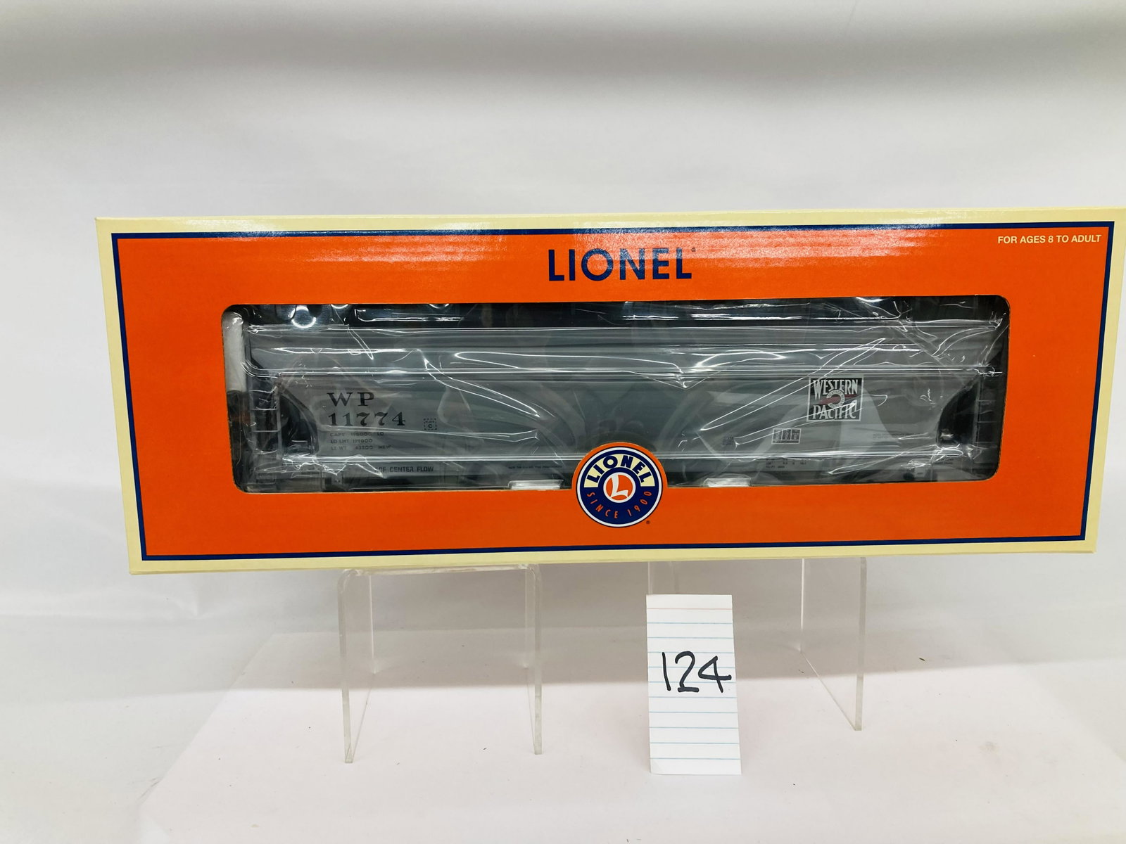 Lionel 27118 Western Pacific 3-Bay ACF Hopper w/ OB: Lionel 27118 Western Pacific 3-Bay ACF Hopper w/ OB, C10