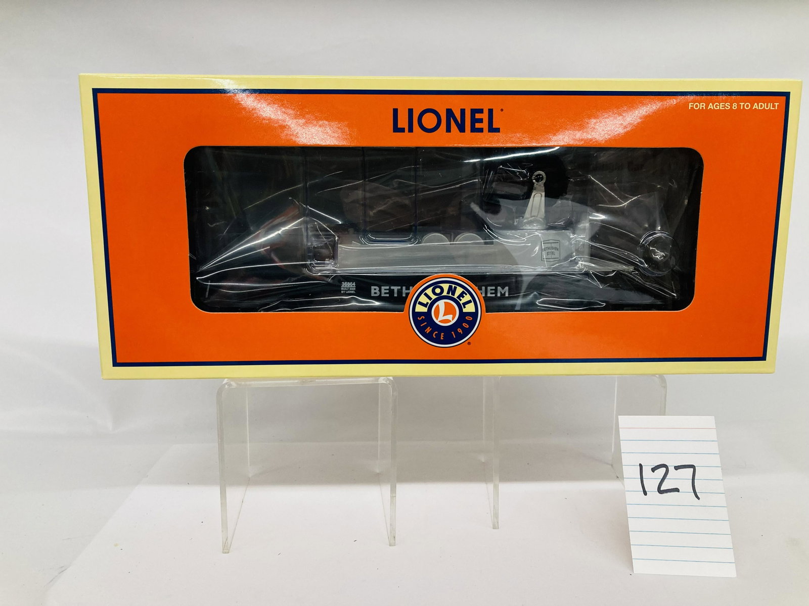 Lionel 36864 Bethlehem Steel Searchlight Car w/ OB: Lionel 36864 Bethlehem Steel Searchlight Car w/ OB, C10