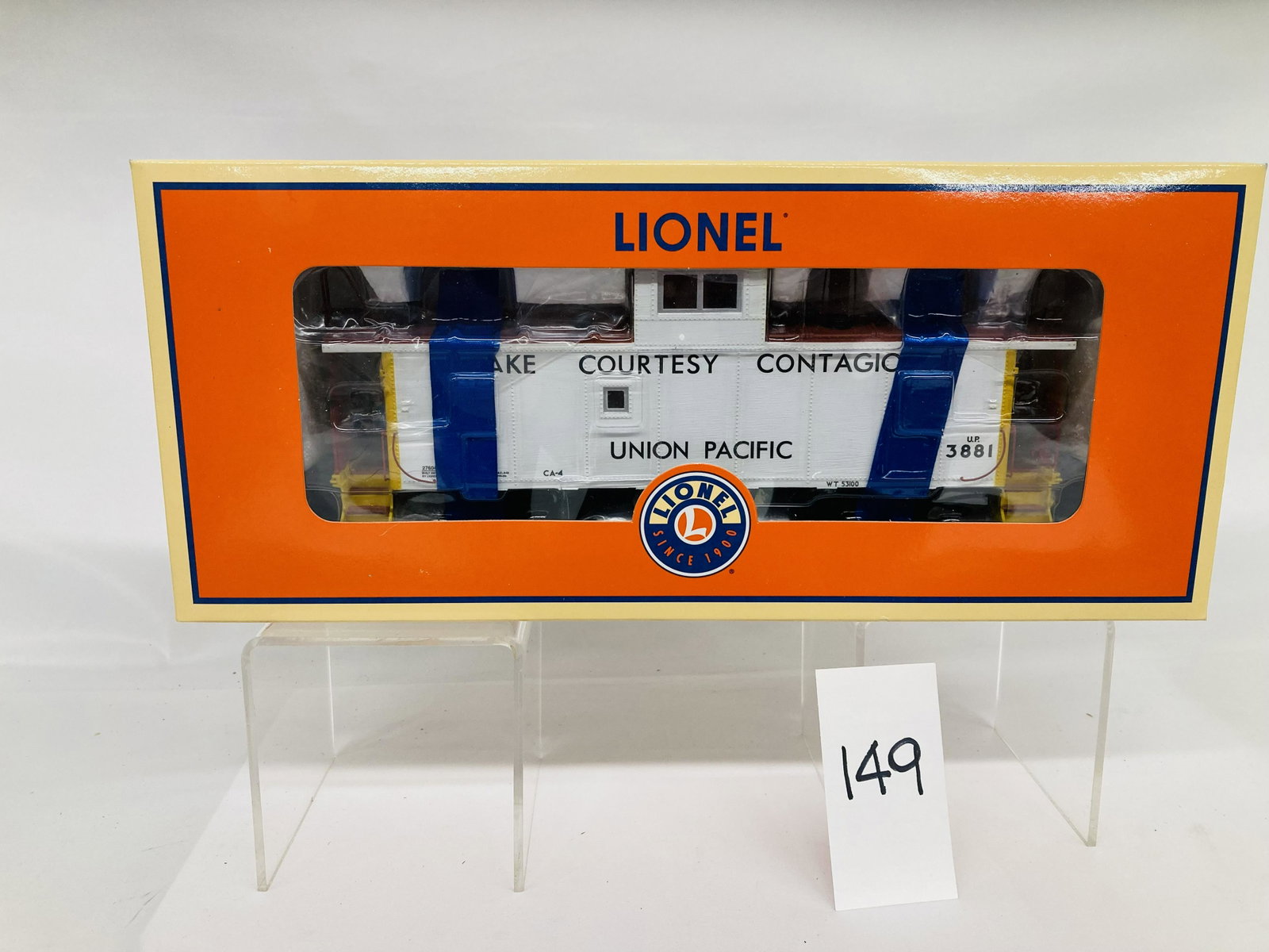 Lionel 27604 Union Pacific CA-4 Caboose w/ OB: Lionel 27604 Union Pacific CA-4 Caboose w/ OB, C10