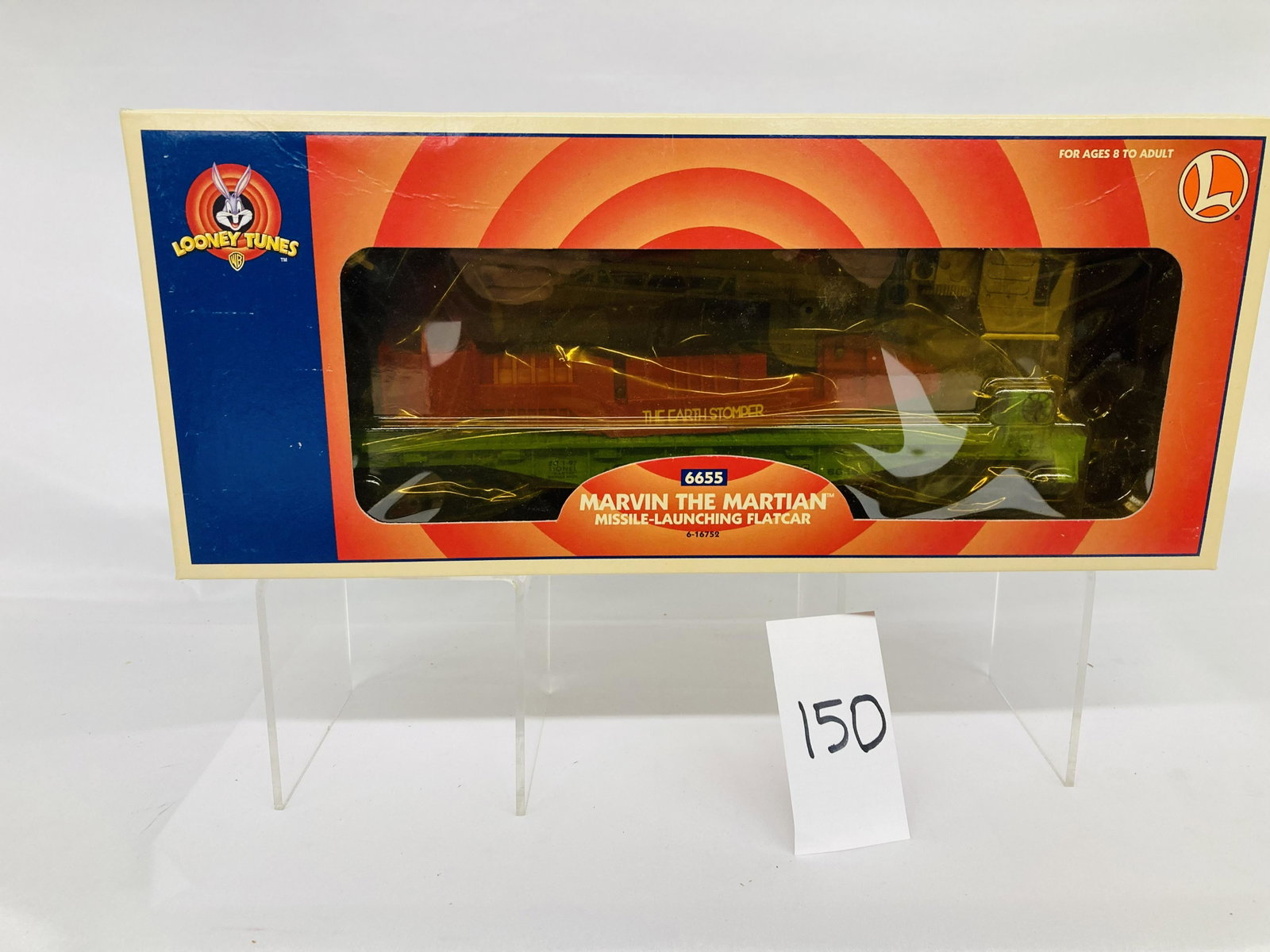 Lionel 6655 Marvin The Martian Missile Launching Flatcar Looney Tunes w/ OB: Lionel 6655 Marvin The Martian Missile Launching Flatcar Looney Tunes w/ OB, C10