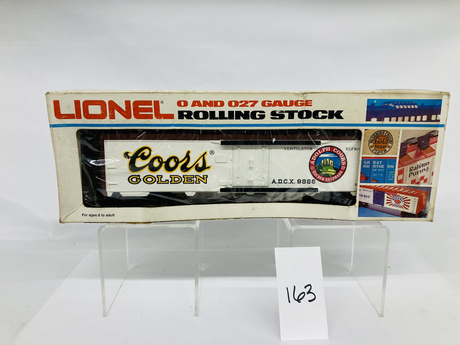 Lionel 9866 Coors Billboard Reefer w/ OB: Lionel 9866 Coors Billboard Reefer w/ OB, C9