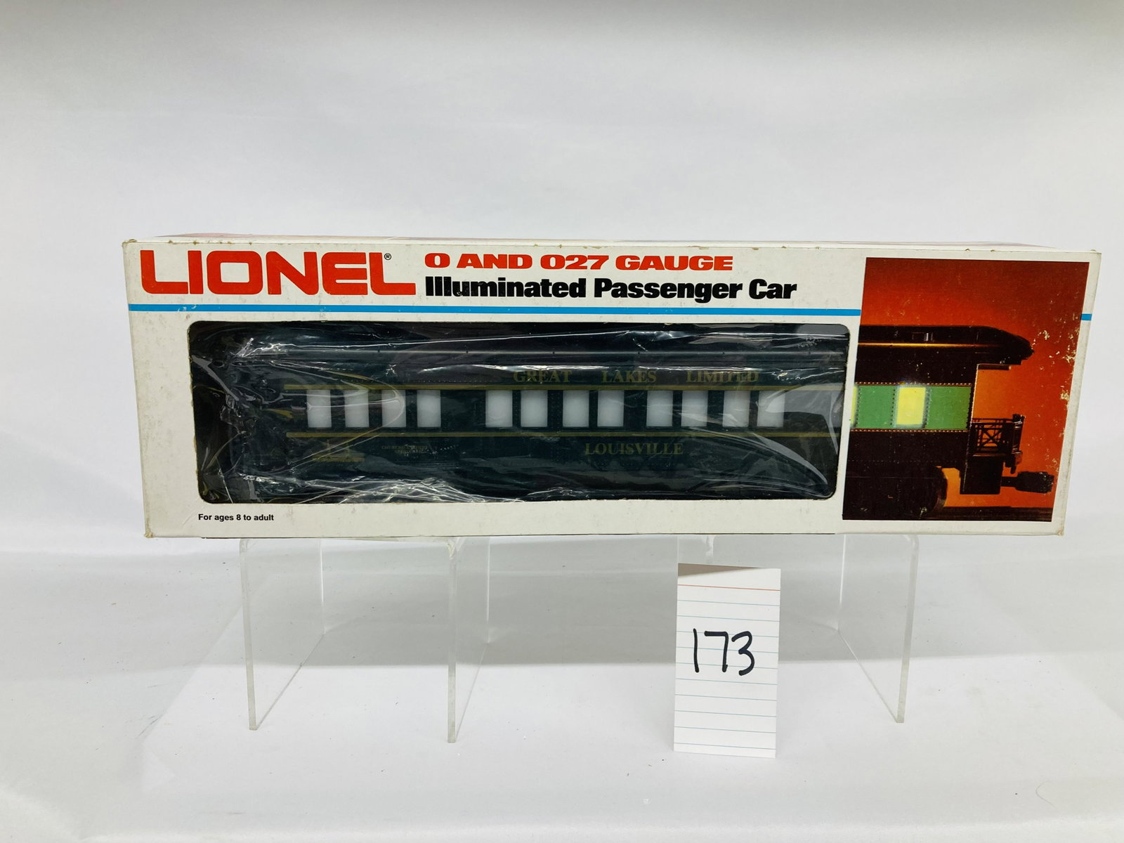 Lionel 7206 Great Lakes Limited "Louisville" TCA Convention Passenger Car w/ OB: Lionel 7206 Great Lakes Limited "Louisville" TCA Convention Passenger Car w/ OB, C9