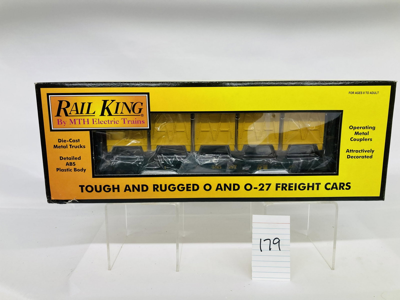 MTH 30-76053 Chicago NorthWestern Flat Car w/ Bulkheads and LCL Containers w/ OB: MTH 30-76053 Chicago NorthWestern Flat Car w/ Bulkheads and LCL Containers w/ OB, C10