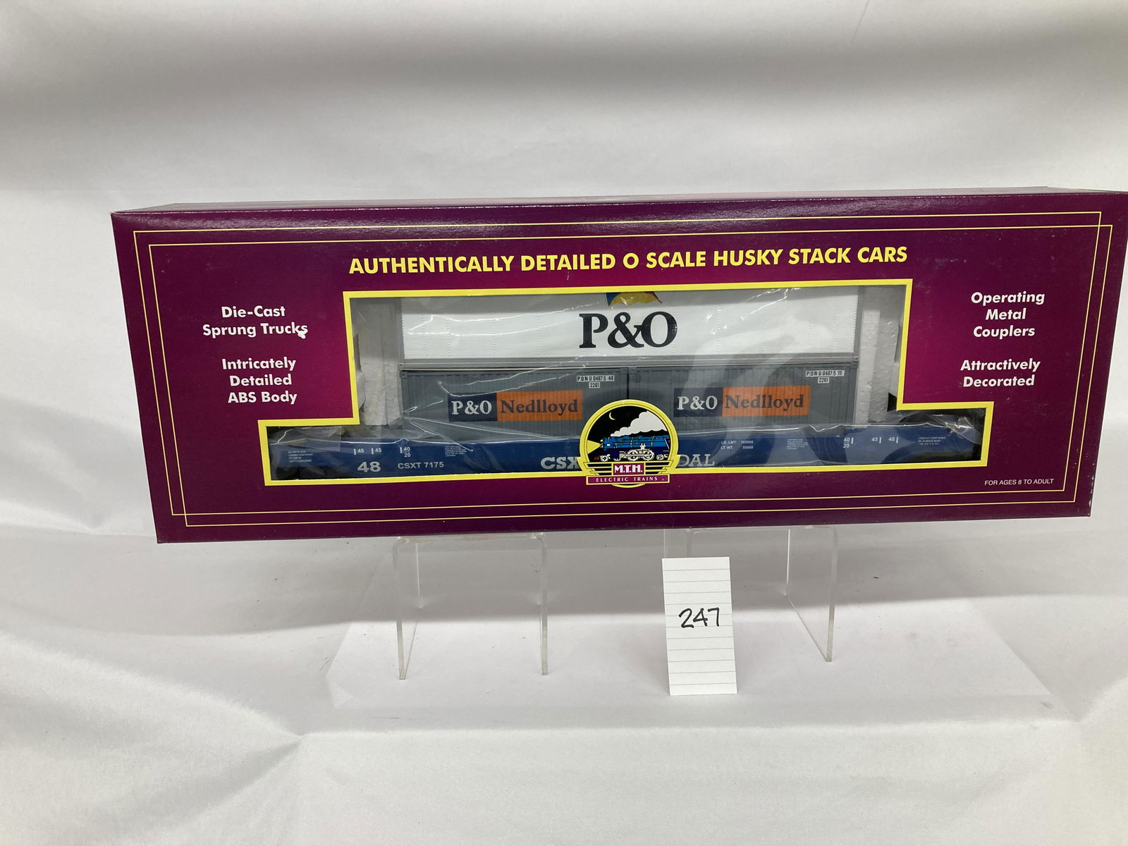 MTH 20-95061 CSX Husky Stack Car w/ OB (1 of 2)