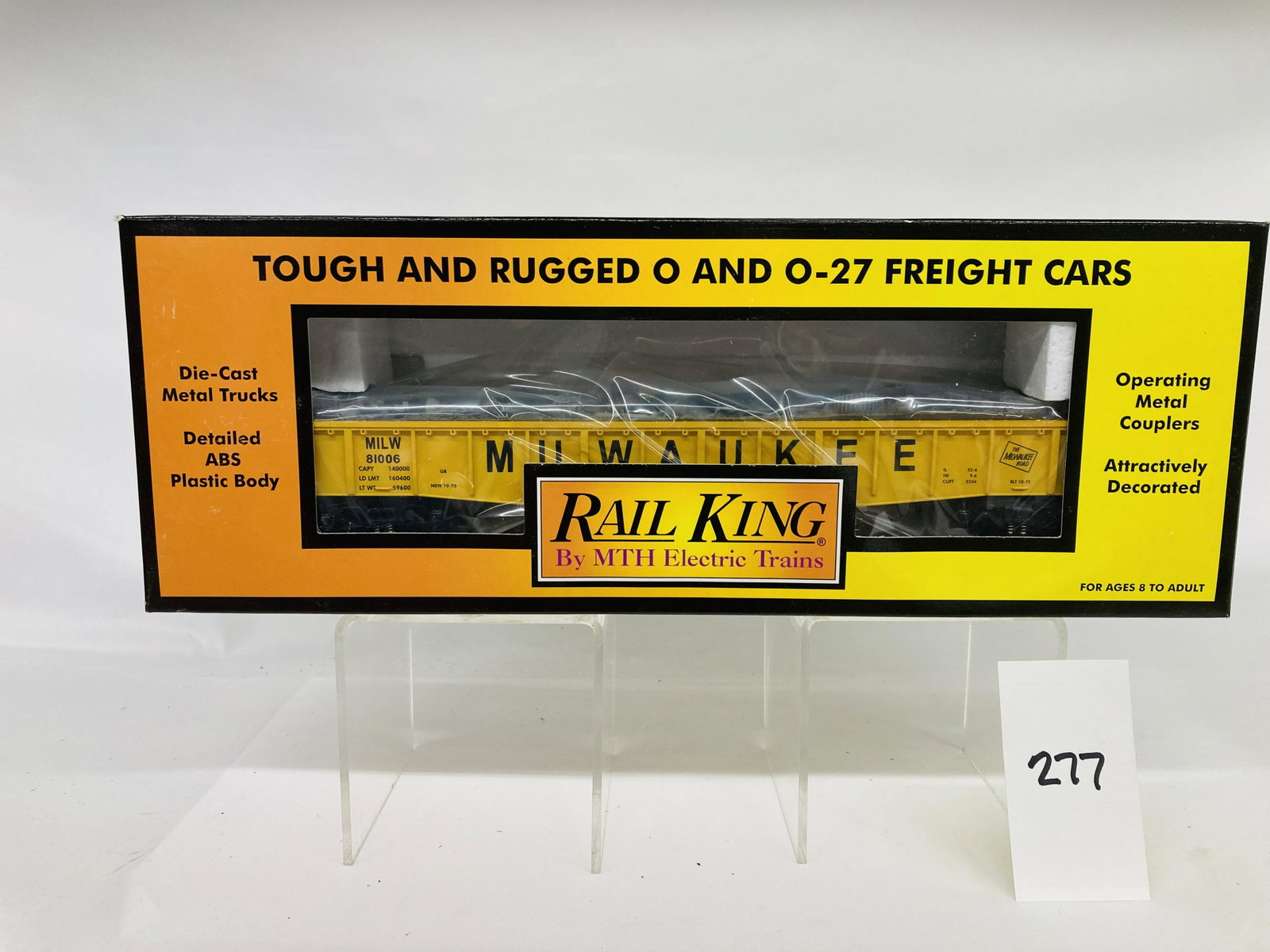 MTH 30-7293 Milwaukee Rd Gondola w/ Junk Load & OB: MTH 30-7293 Milwaukee Rd Gondola w/ Junk Load & OB, C10