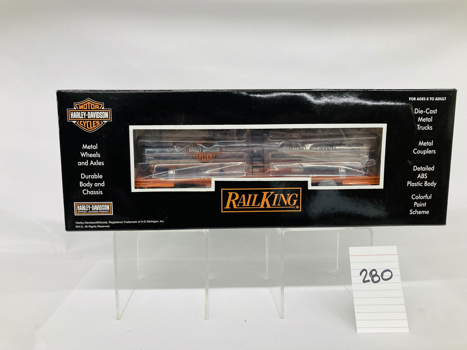 MTH 30-73220 Harley Davidson Tank Car (Chrome) w/ OB (1 of 2)