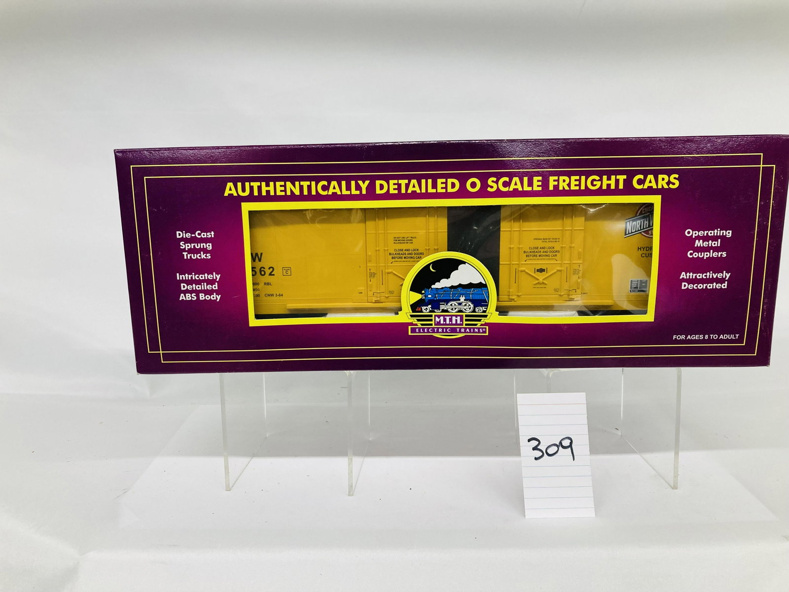 MTH 20-93137 Chicago Northwestern 50' Dbl. Door Plugged Boxcar w/ OB: MTH 20-93137 Chicago Northwestern 50' Dbl. Door Plugged Boxcar w/ OB, C10