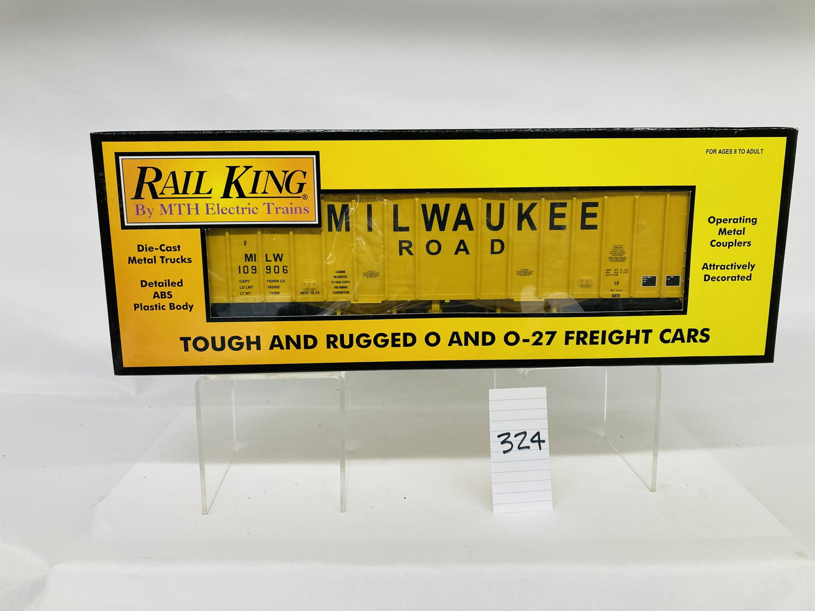 MTH 30-75239 Milwaukee Rd Airslide Hopper w/ OB: MTH 30-75239 Milwaukee Rd Airslide Hopper w/ OB, C10