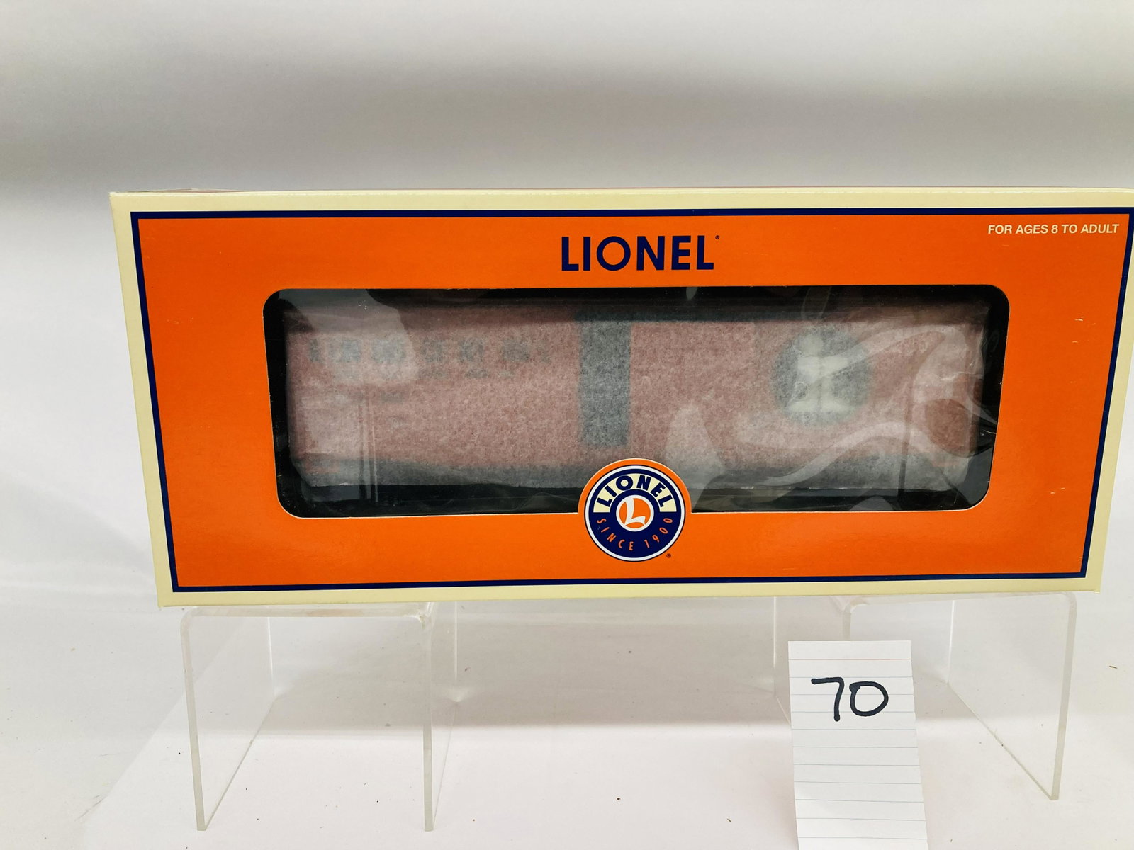 Lionel 15016 Illinois Central Waffle Boxcar w/ OB: Lionel 15016 Illinois Central Waffle Boxcar w/ OB, C10