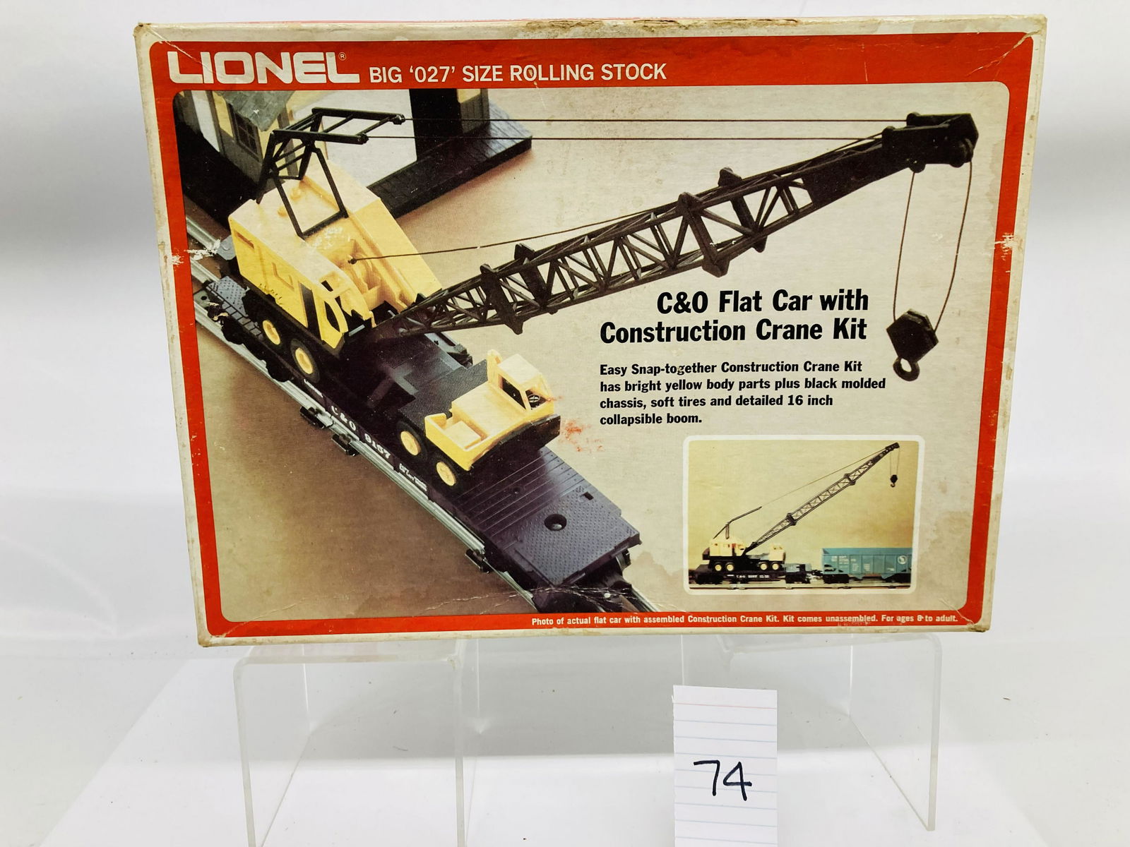 Lionel 9157 C&O Flatcar with P&H Construction Crane & OB (1 of 3)