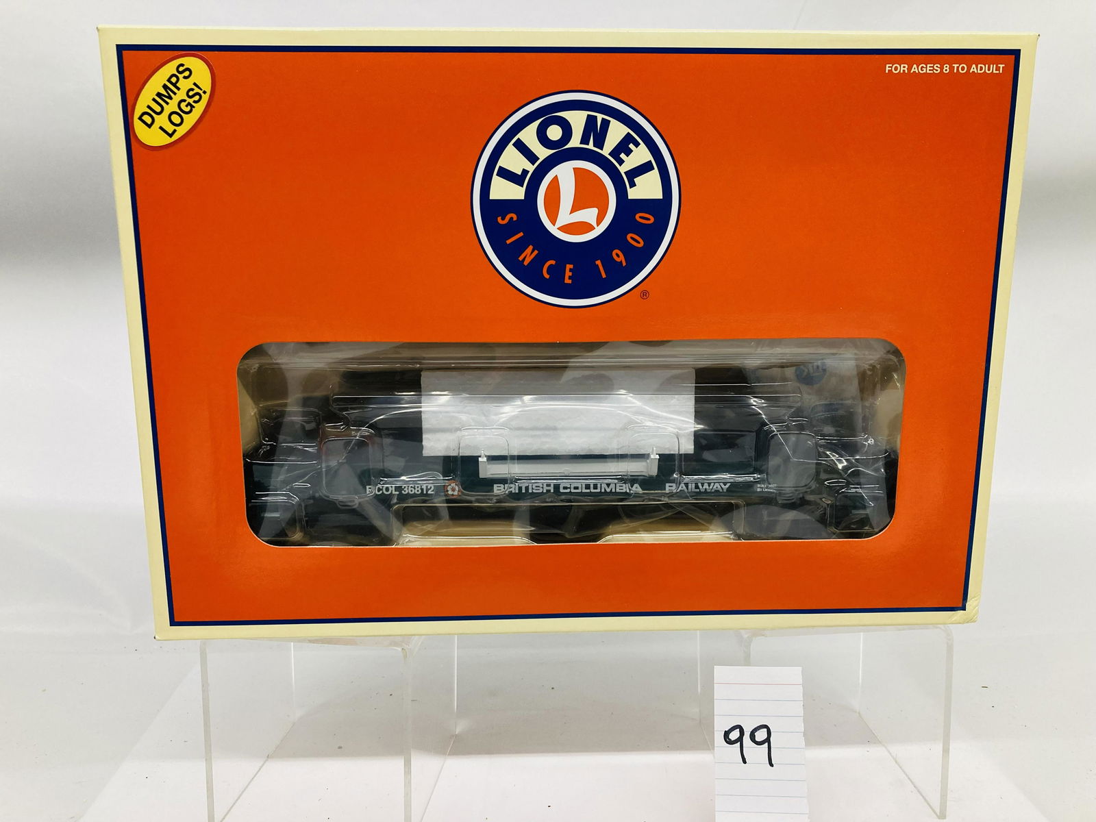 Lionel 36812 British Columbia Log Dump Car w/ OB (1 of 4)
