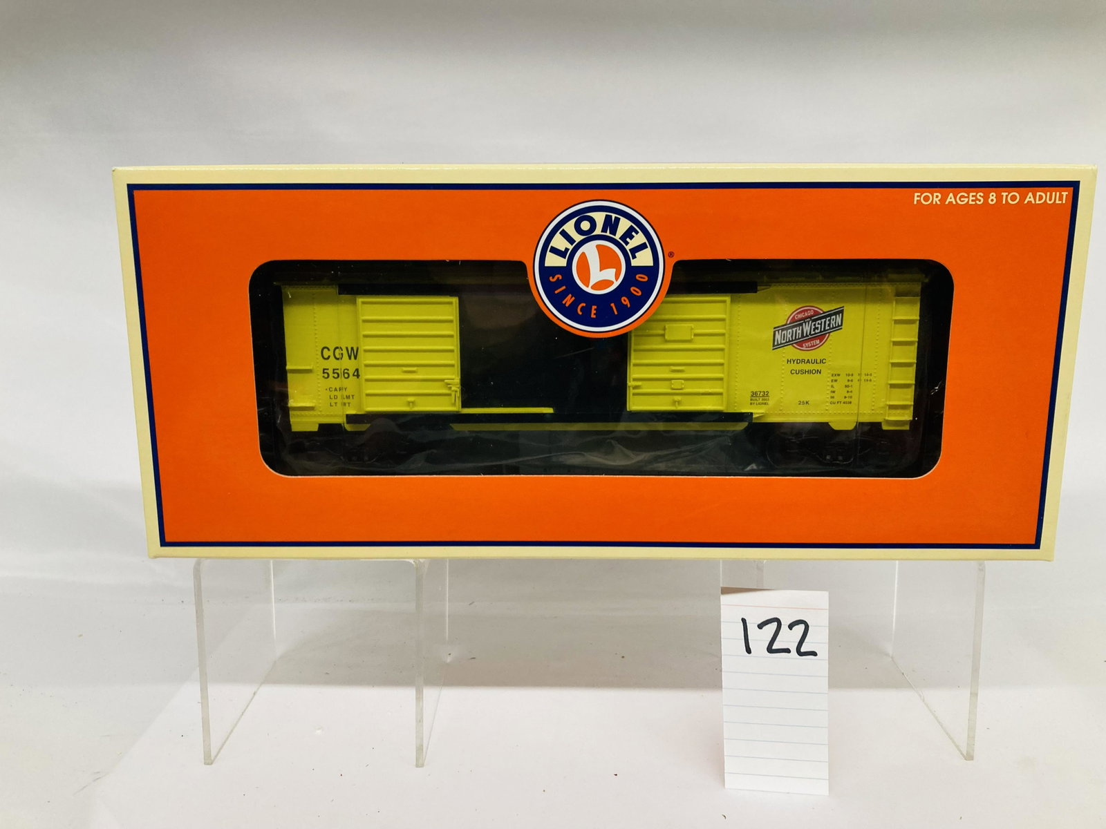 Lionel 36732 Chicago & Northwestern Jumping Hobo Car w/ OB: Lionel 36732 Chicago & Northwestern Jumping Hobo Car w/ OB, C10