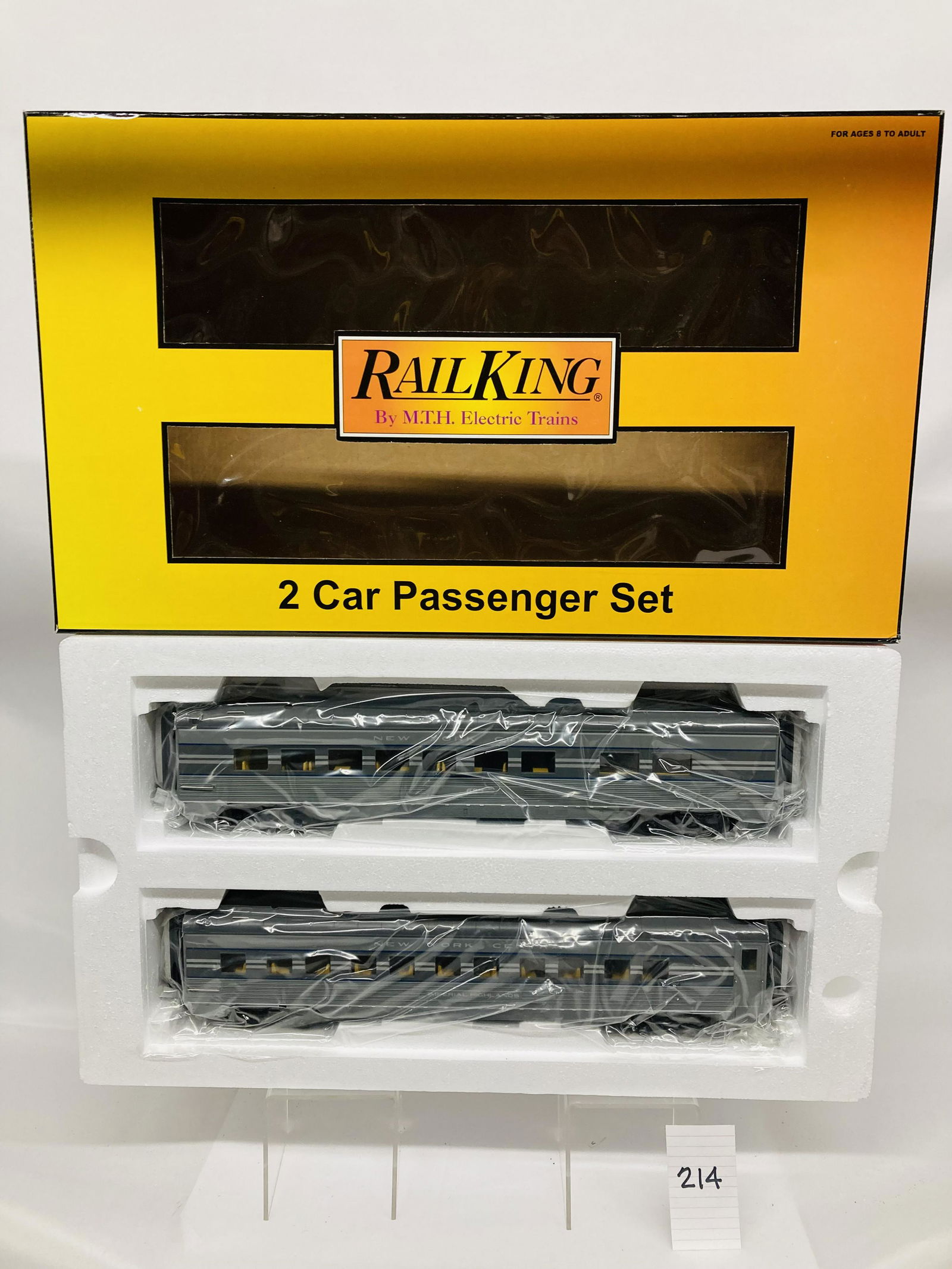 MTH 30-6783 New York Central 2-Car 60' Streamlined Sleeper/Diner Passenger Car Set w/ OB (1 of 6)