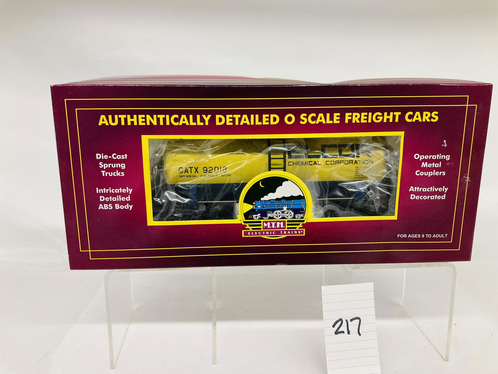 MTH 20-96045 Elcor Chemical Co. 8000 Gallon Tank Car w/ OB (1 of 2)