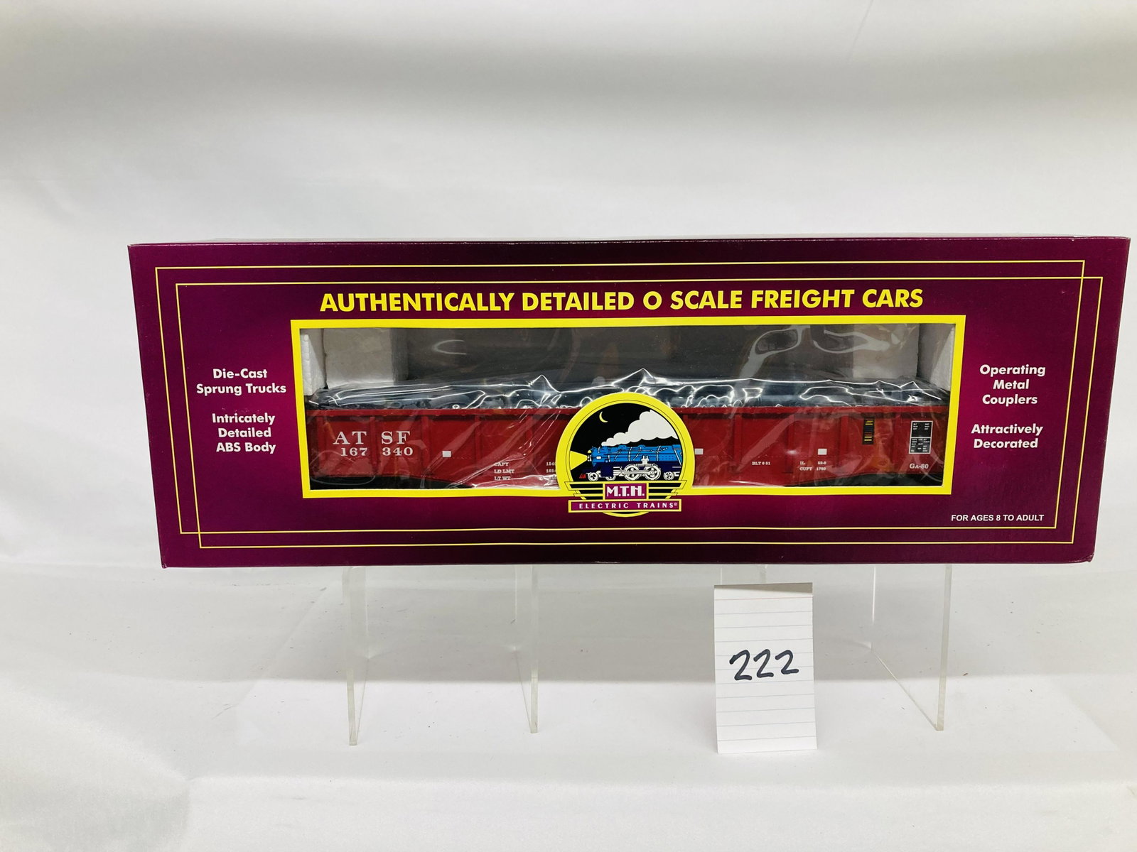 MTH 20-98020 Santa Fe Gondola w/ Junk Load & OB: MTH 20-98020 Santa Fe Gondola w/ Junk Load & OB, C10