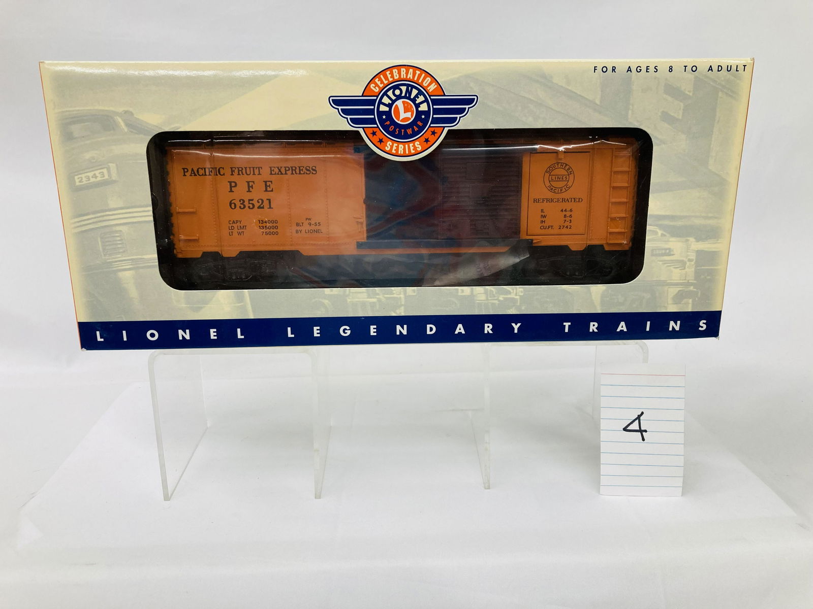 Lionel 26794 Celebration Series #6352 Pacific Fruit Express Ice Car w/ OB (1 of 2)