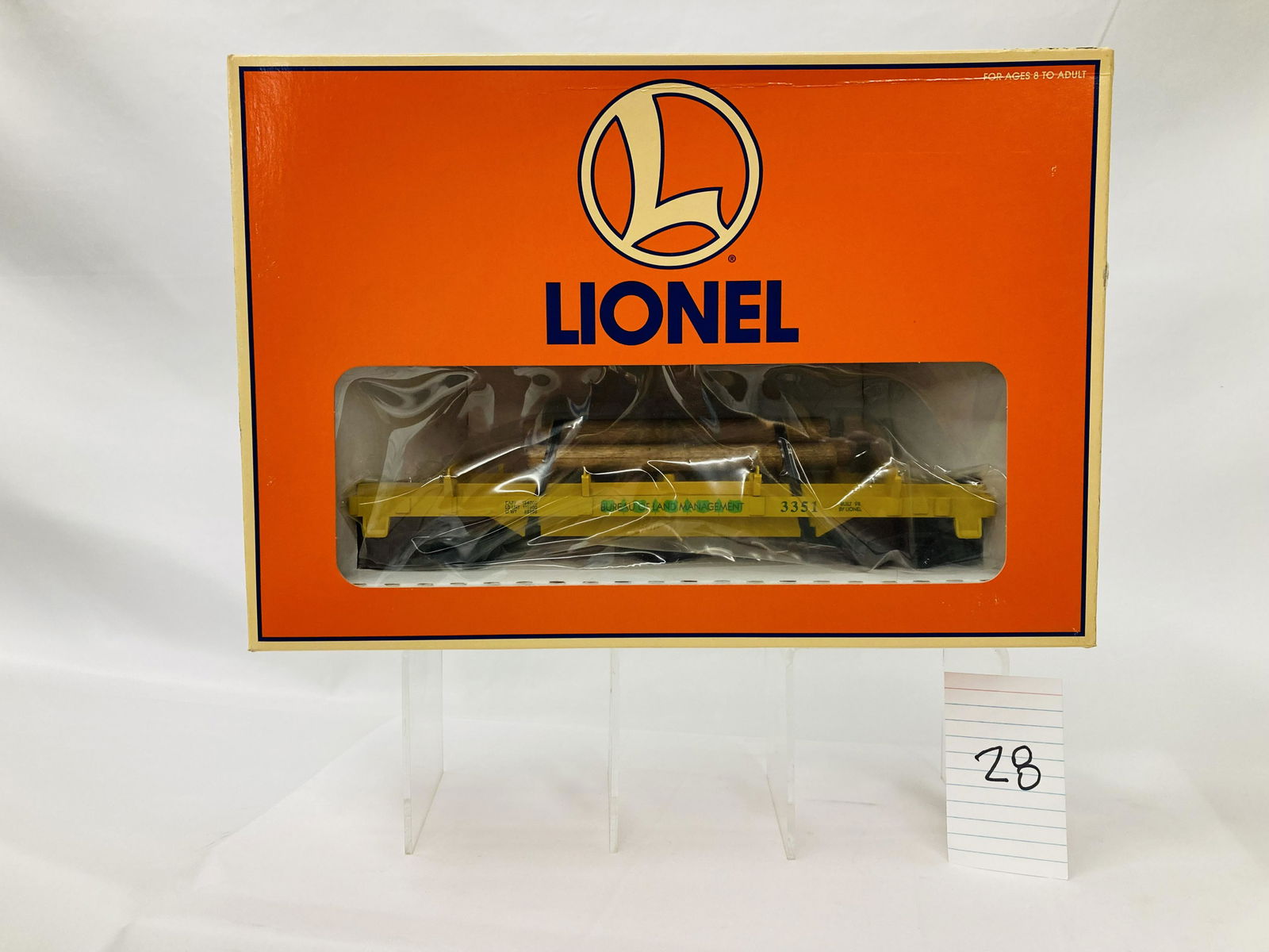 Lionel 16765 Bureau of Land Management Operating Log Car w/ OB (1 of 3)