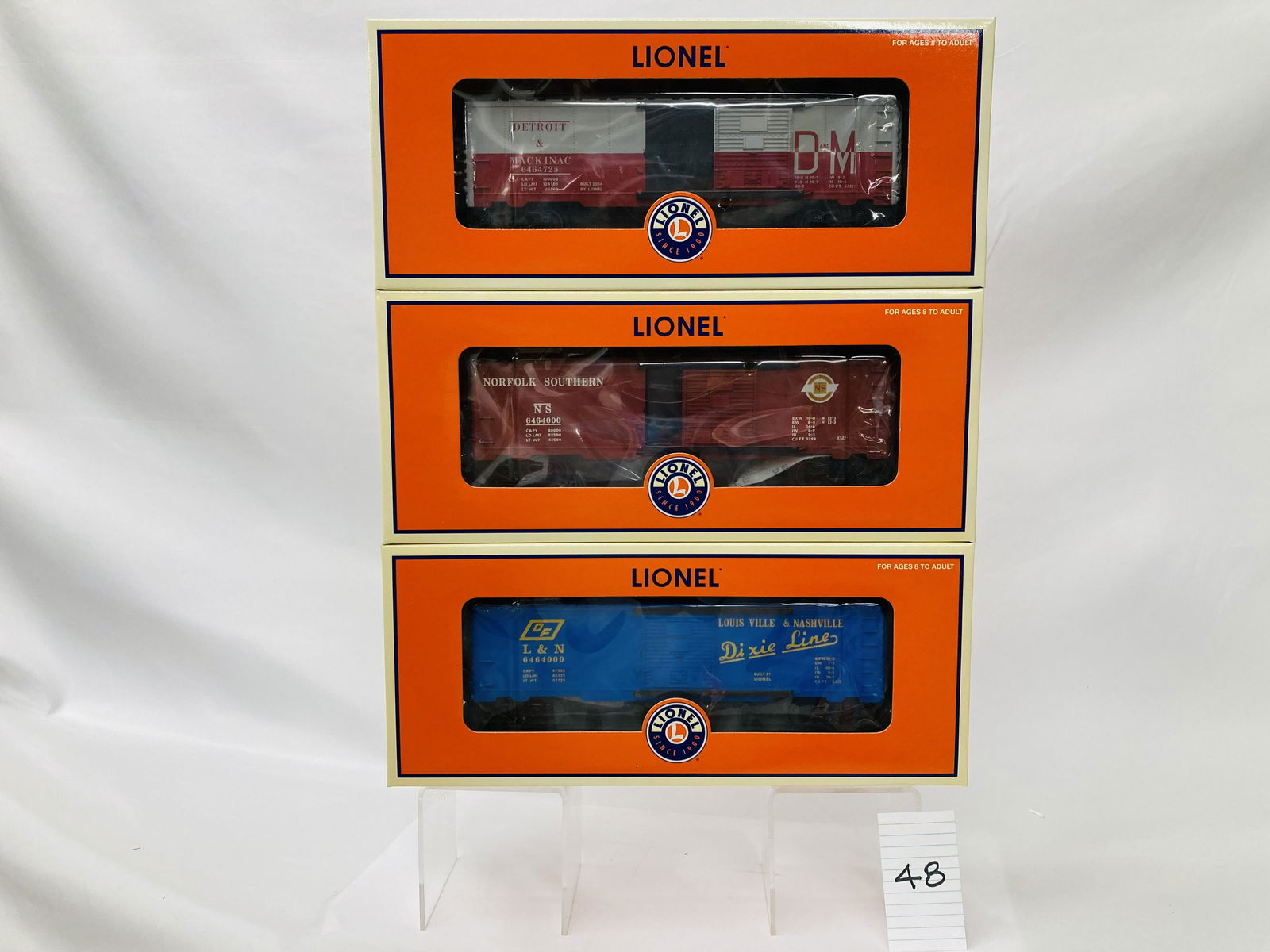 Lionel 39253 6464 Archive Boxcar 3-Pack w/ OB (1 of 2)