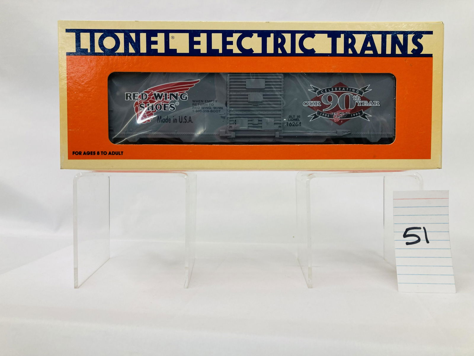 Lionel 16264 Red Wings Shoes Boxcar w/ OB (1 of 2)