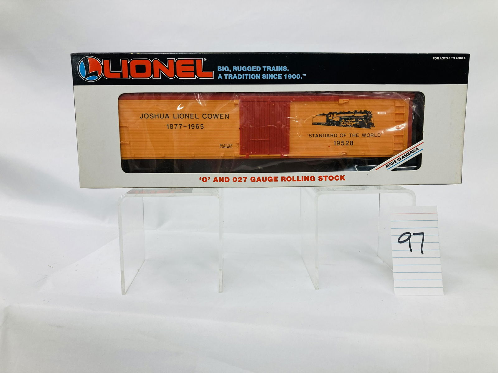 Lionel 19528 Joshua L. Cowen Reefer w/ OB (1 of 2)