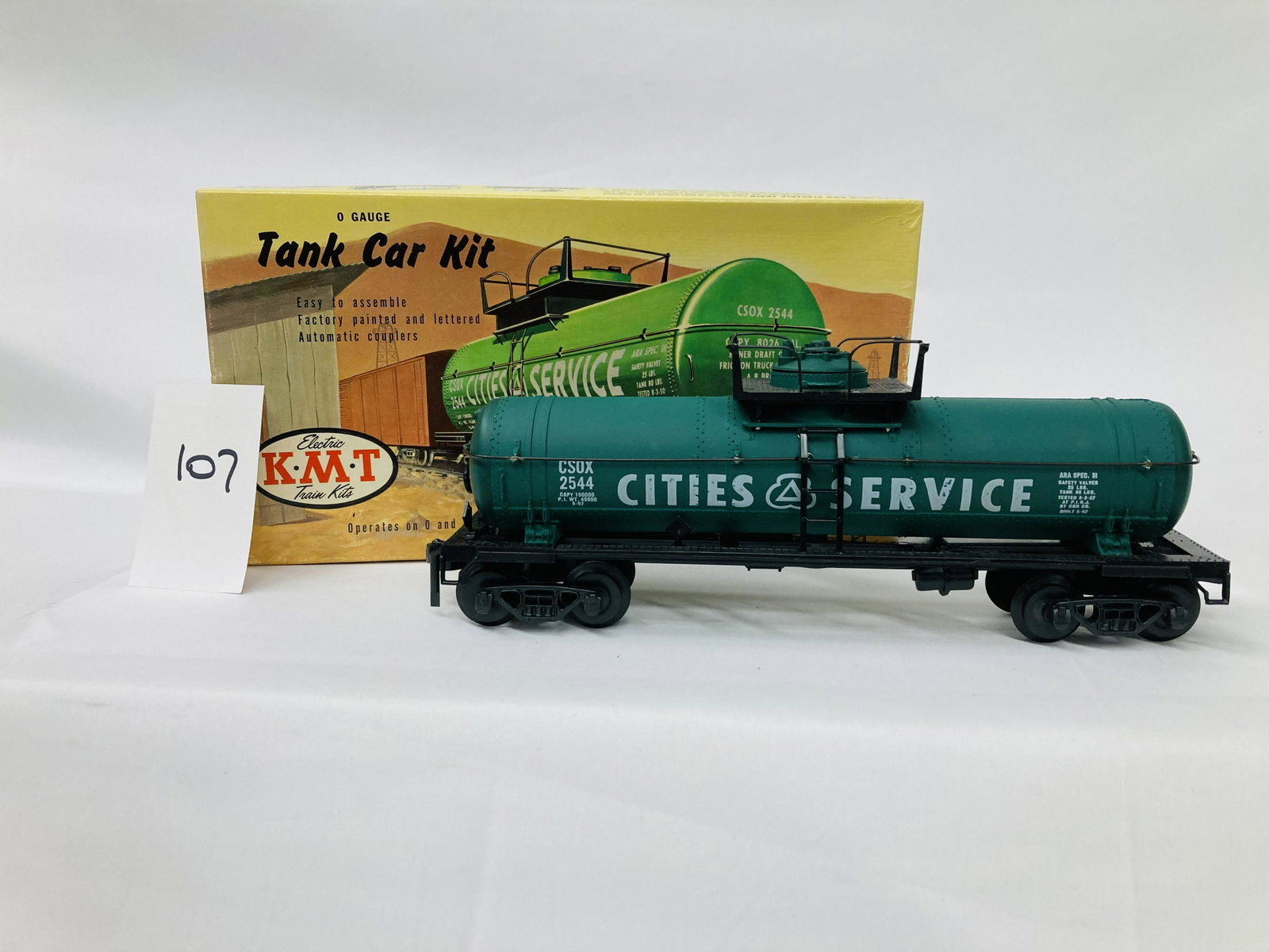 KMT Kit 0710:2.29 Cities Service Tank Car w/ IS & OB: KMT Kit 0710:2.29 Cities Service Tank Car w/ IS & OB. Car is C9 and has been assembled.