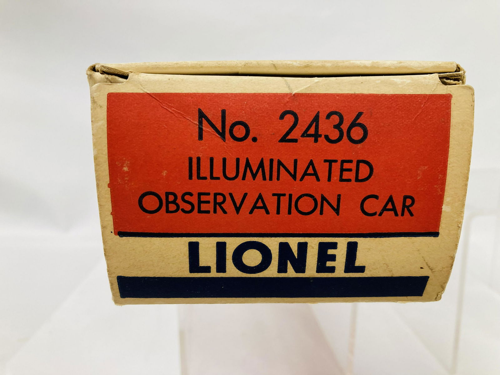 Lionel Postwar 2436 Observation Passenger Car Empty Original Box (1 of 6)