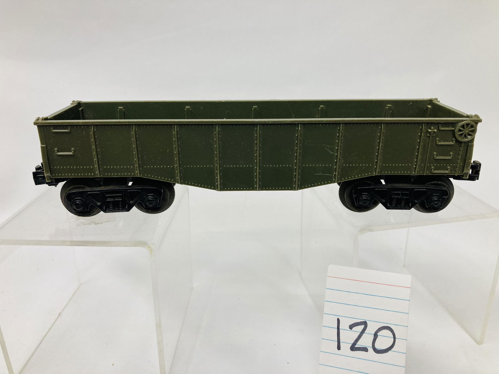 Lionel Postwar 6142-175 Olive Drab Gondola (1 of 6)